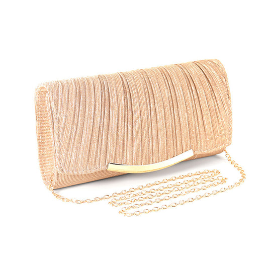 Ladies Solid Chain Crossbody Flap Bags