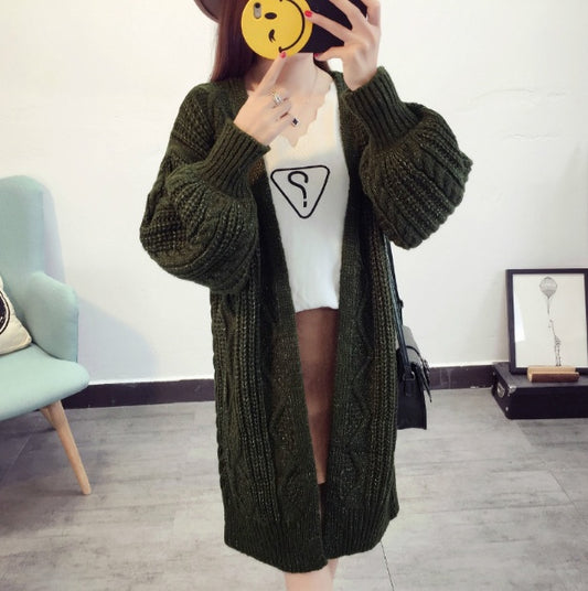 Knitted Poncho Latern Cardigans