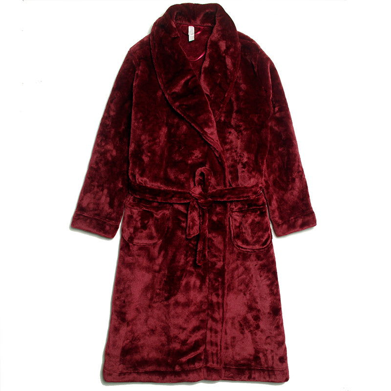 Men's And Women's Mink Fleece Bathrobes