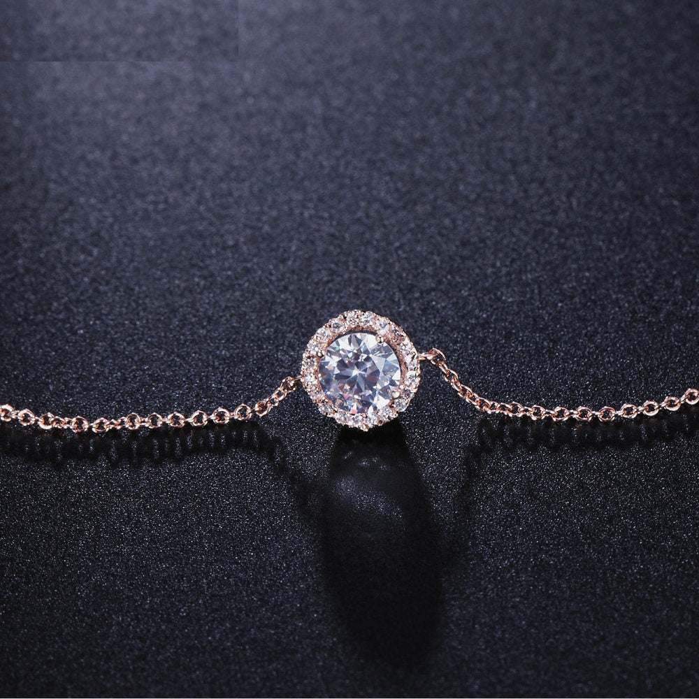Round Crystal Anklet