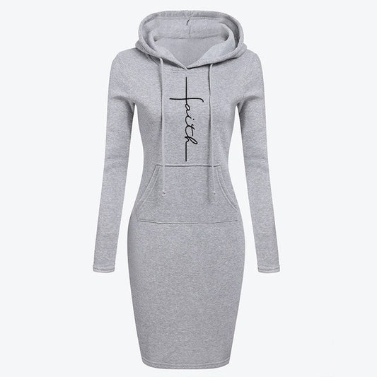 Faith Long-Sleeved Dress Hoodies