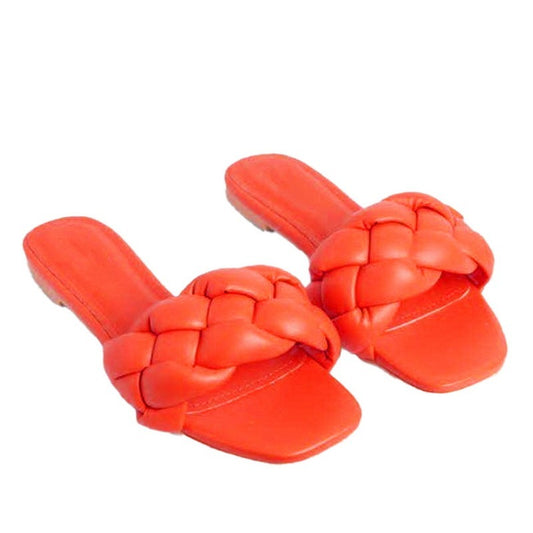 Sponge Woven Slipper Slide Sandals