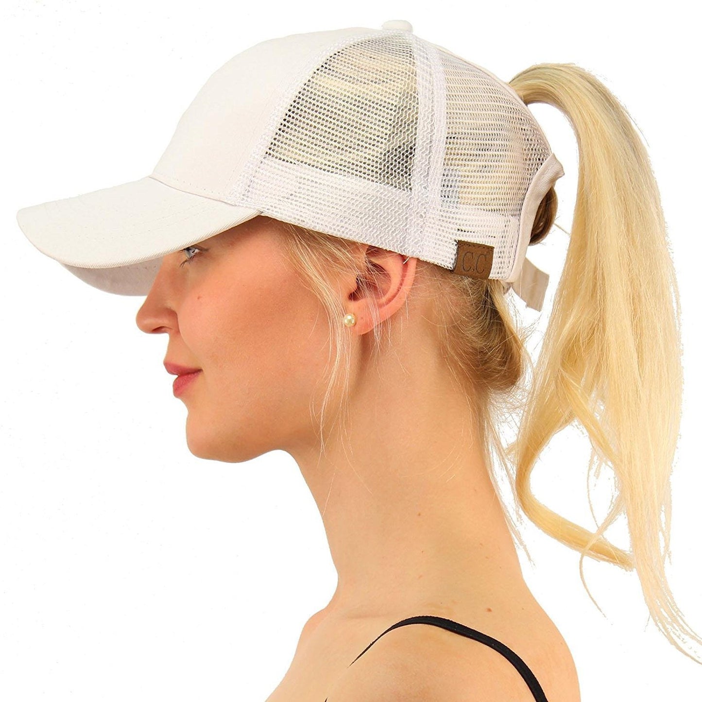 Sequins Ponytail Baseball Caps