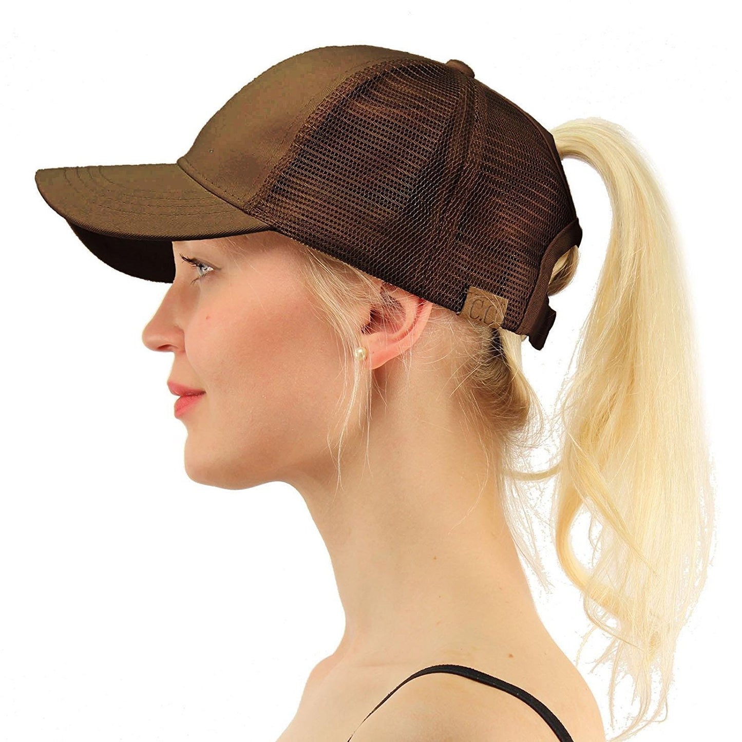 Sequins Ponytail Baseball Caps