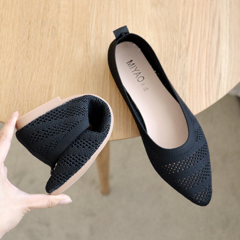 Pointed Slip On Ballet Flats