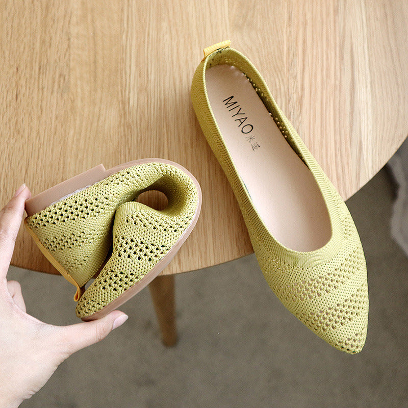 Pointed Slip On Ballet Flats