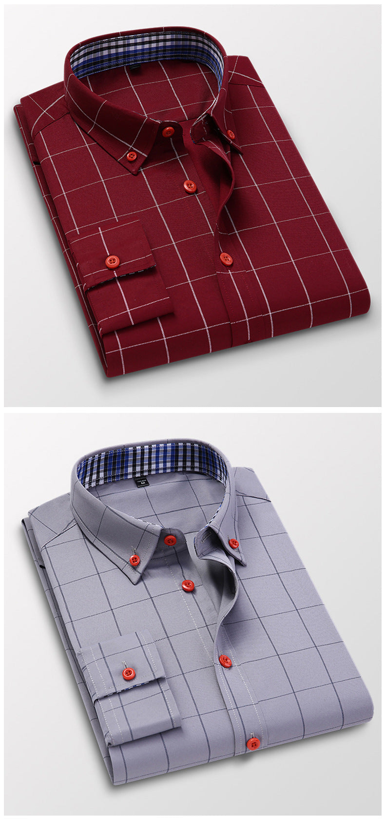 Fall Casual Slim Fit Long Sleeve Shirts