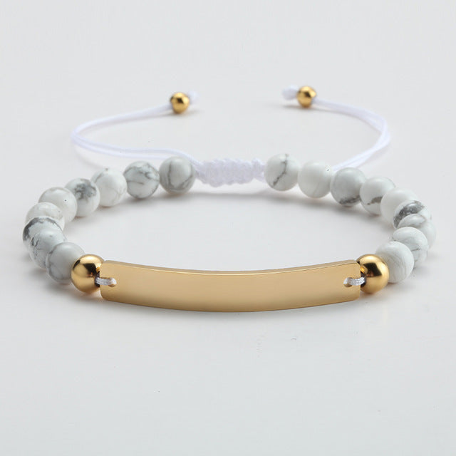 Beaded Adjustable Bar Bracelets