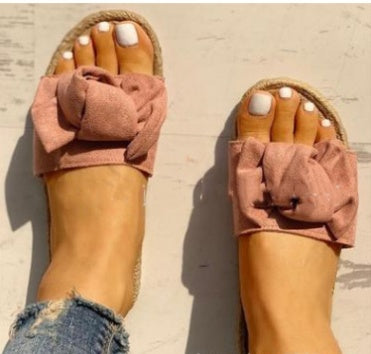 Bow Slipper Slide Sandals