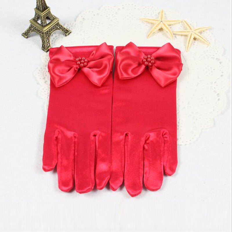 Bowknot Long Gloves