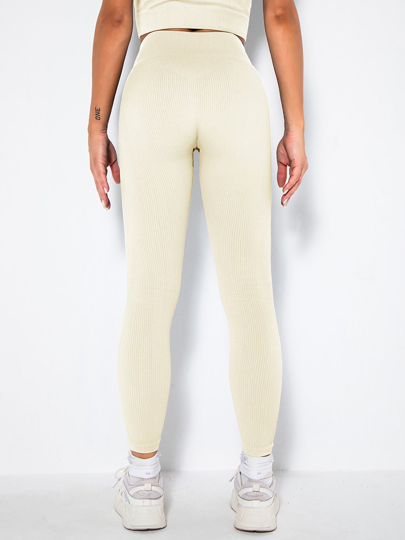 3 Pack Seamless Ribbed High Waisted Leggings/Yoga Pants