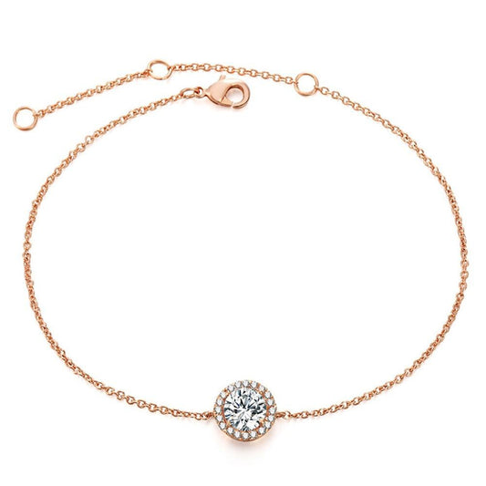 Round Crystal Anklet