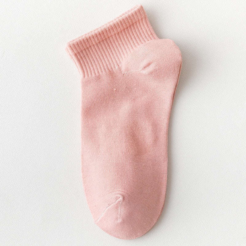 Ladies Summer Thin Polyester Cotton Boat Socks