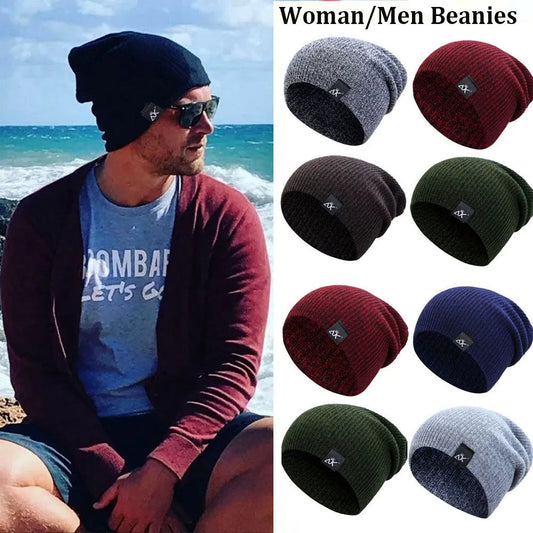 Knitted Elastic Beanie Hat