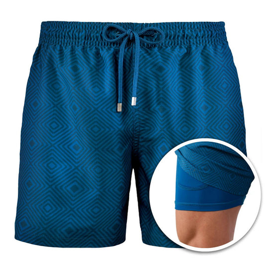 Double Layer Sport Polyester Shorts