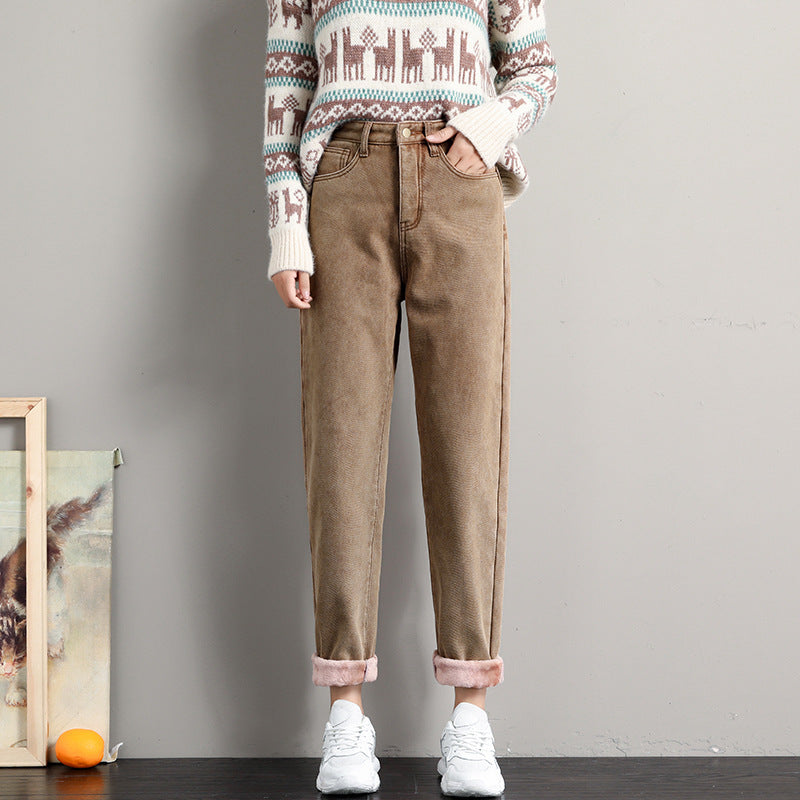 Straight High-Waist Loose Jeans