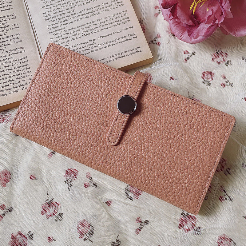Genuine Leather Luxury Long Hasp Purses