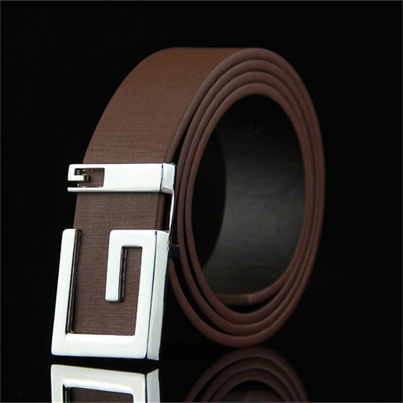 Fashionable And Simple Smooth Buckle Belts