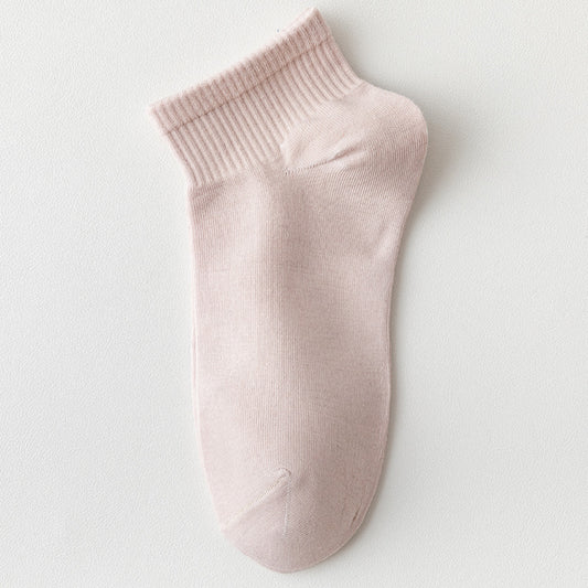 Ladies Summer Thin Polyester Cotton Boat Socks