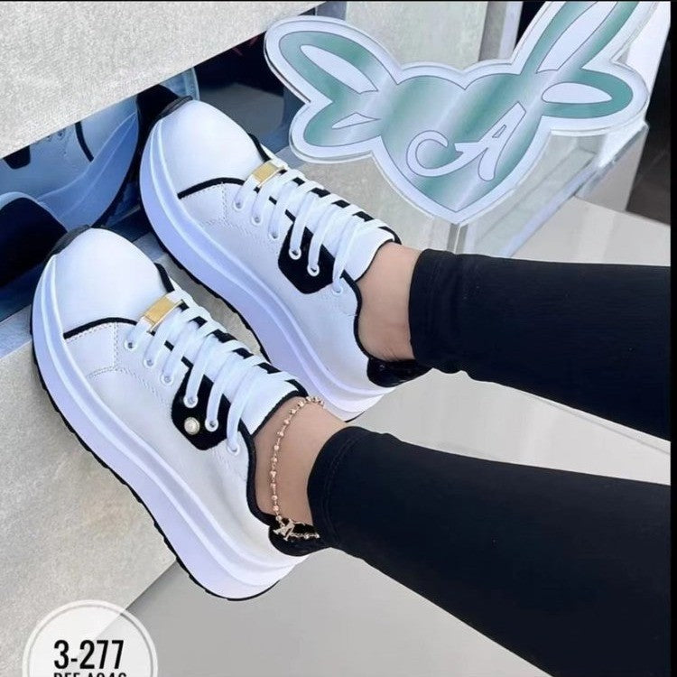 Women's Platform Lace-up Shoes