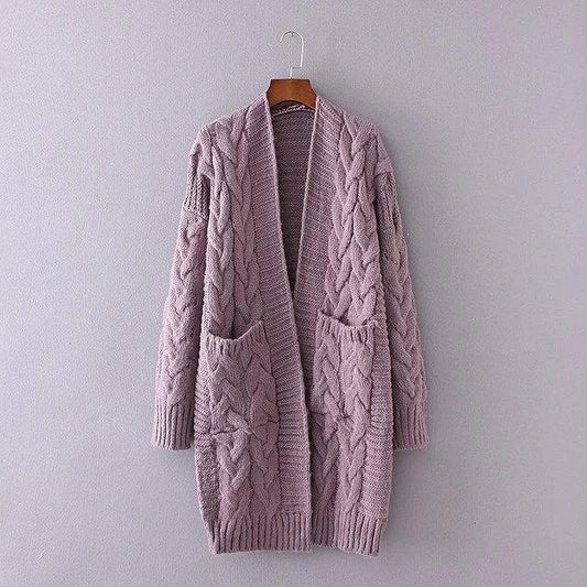 Women's Knitted Cardigans With Pockets