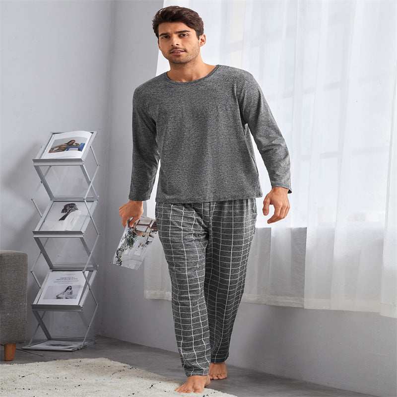 Thin Section Plaid Loungewear