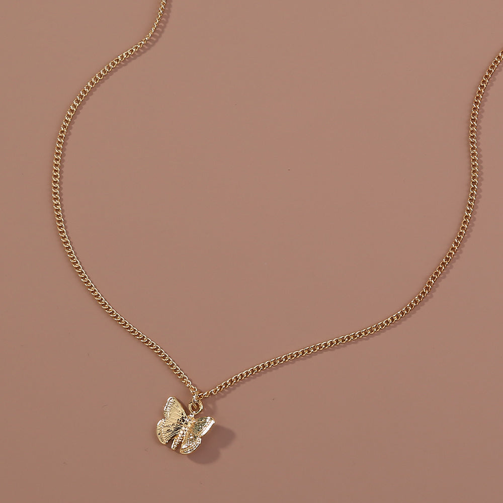 Small Butterfly Pendant Necklaces