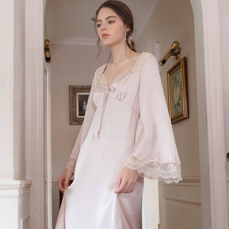 Romantic Vintage Satin Nightwear