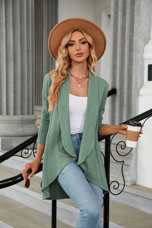 Women's Lightweight Soft Draped Open Front Cardigans