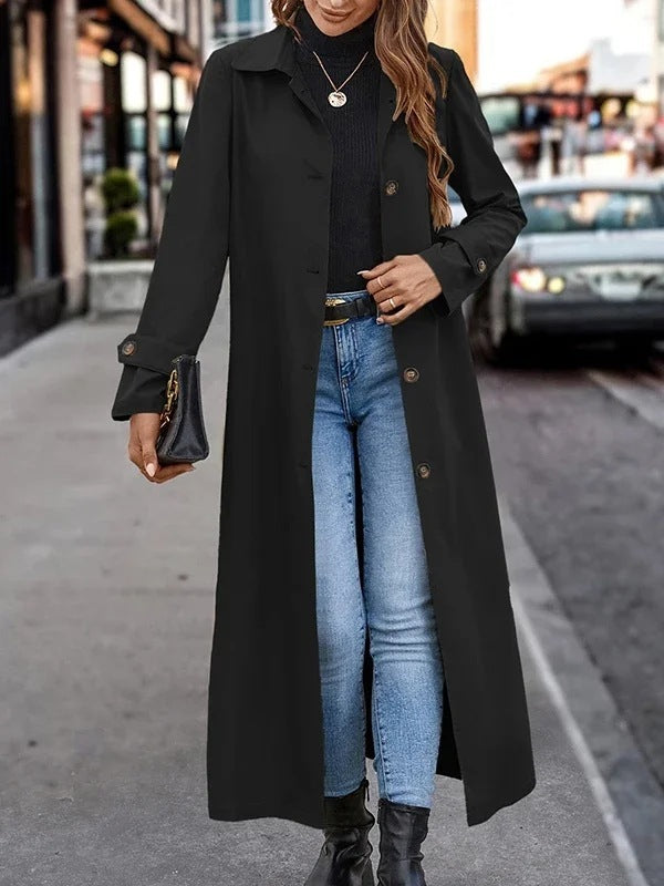 Gentle Button Long Trench Coats