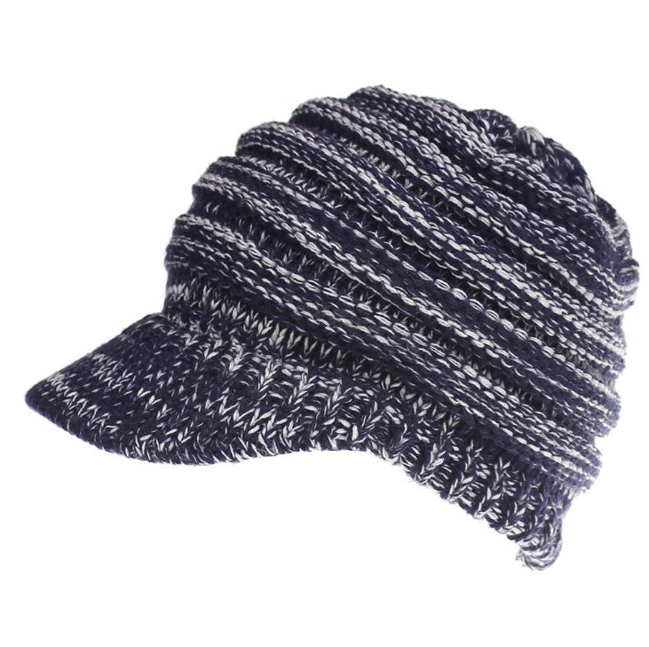 Ponytail Soft Knitting Beanie Cap Hats