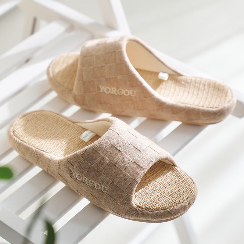 Yorgou Linen Slippers