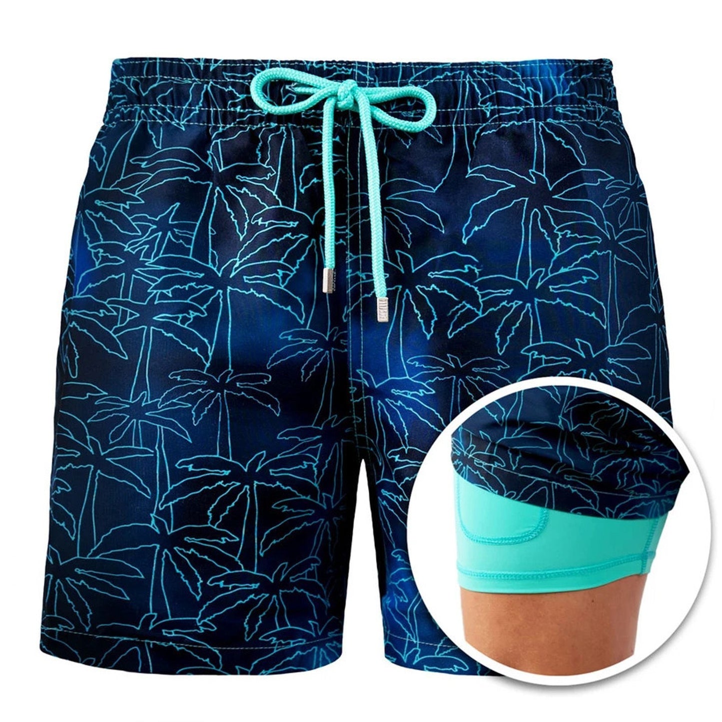 Double Layer Sport Polyester Shorts