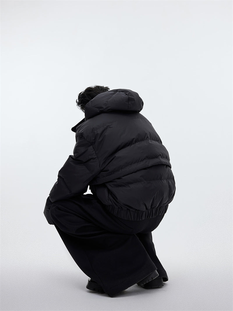Two Design Hooded Coats