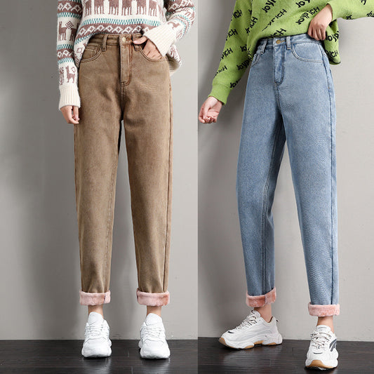 Straight High-Waist Loose Jeans