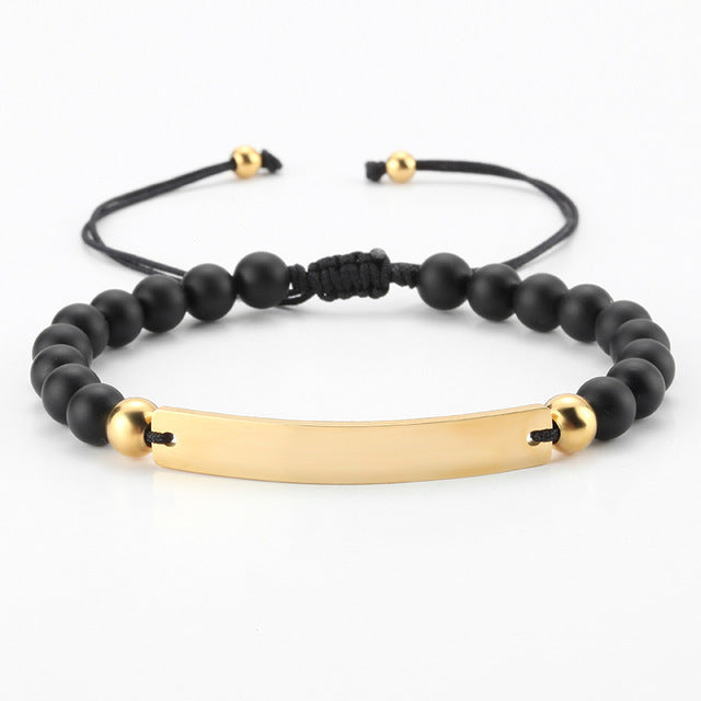 Beaded Adjustable Bar Bracelets