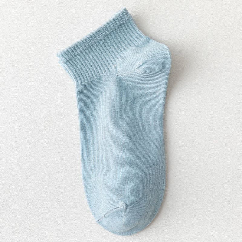 Ladies Summer Thin Polyester Cotton Boat Socks