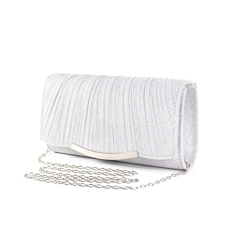 Ladies Solid Chain Crossbody Flap Bags