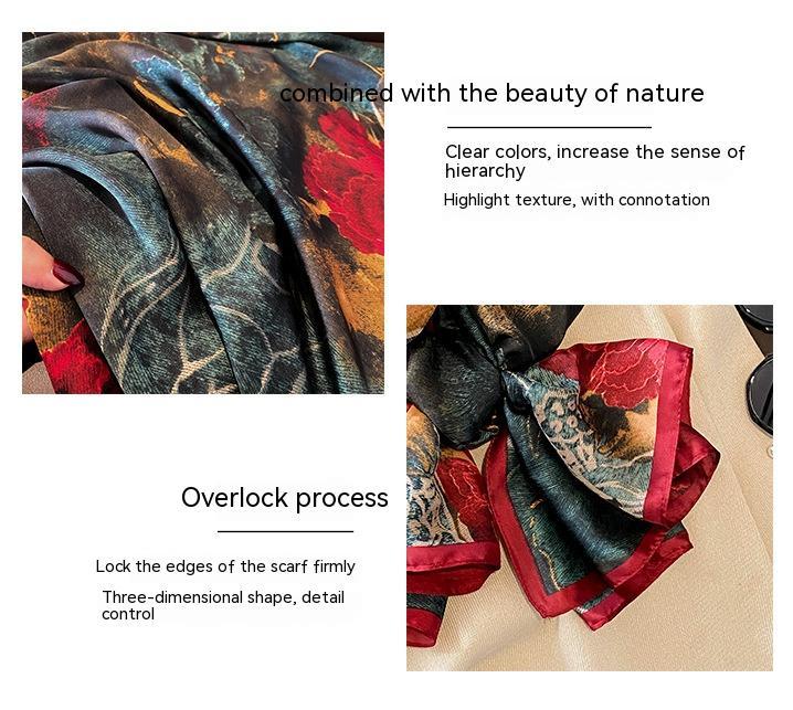 Flower Lightweight Silk Scarves