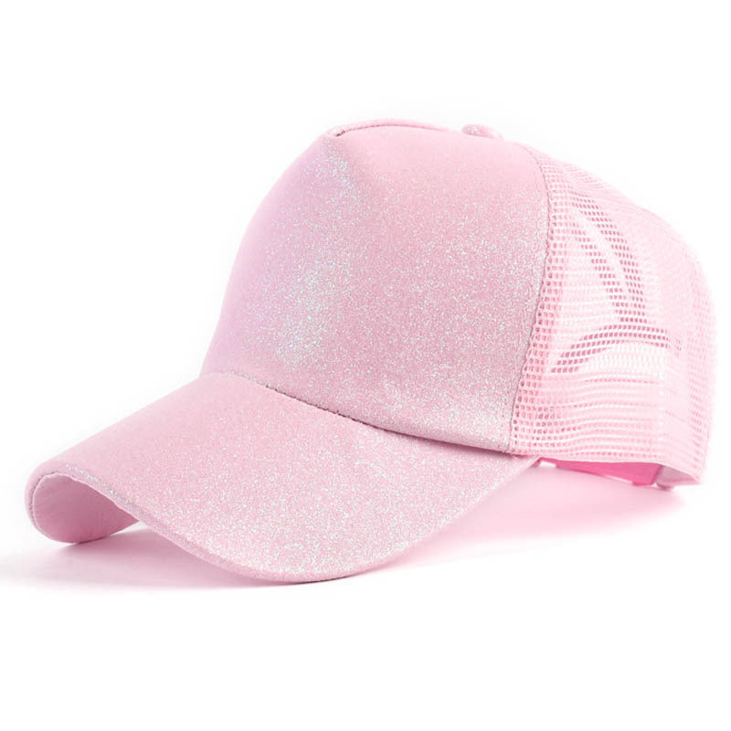 Sequins Ponytail Baseball Caps
