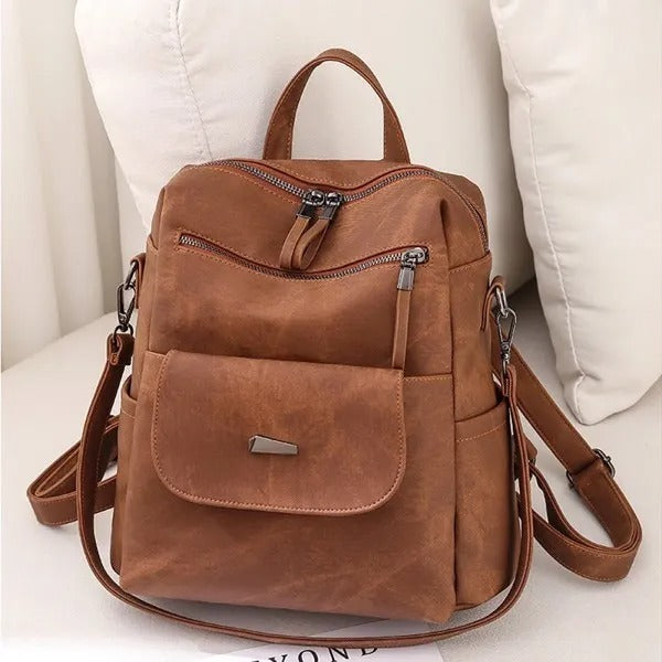 Waterproof PU Leather Backpacks