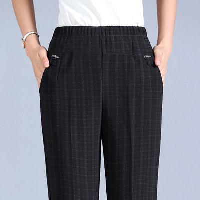 Women's Loose High Stretch Fiber Trousers