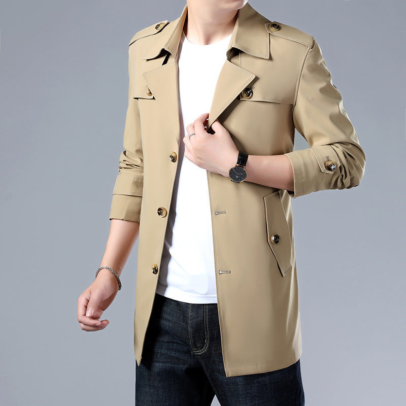 Slim Regular Trench Coat With Buttons