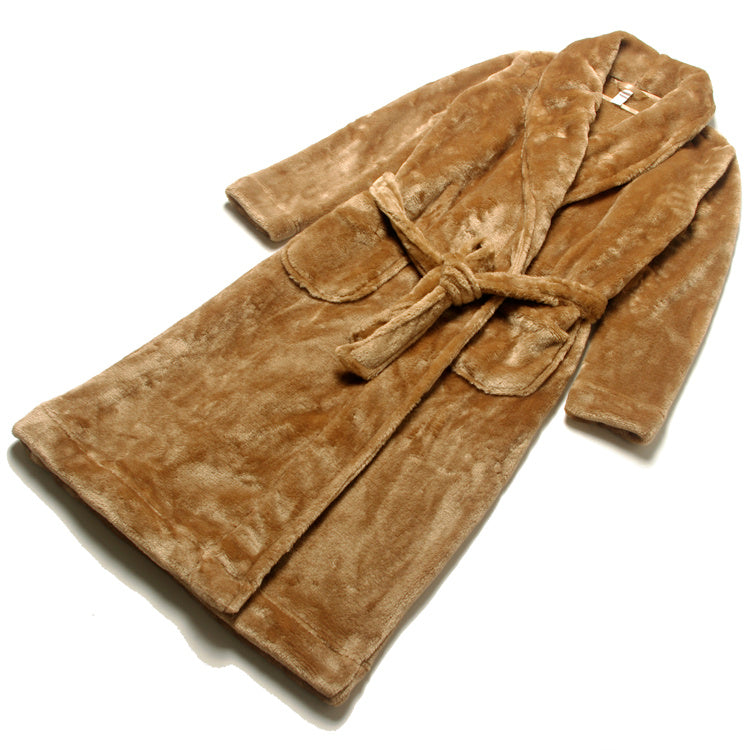 Men's And Women's Mink Fleece Bathrobes