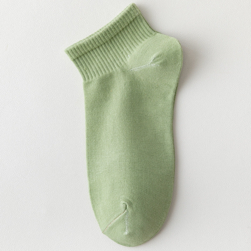 Ladies Summer Thin Polyester Cotton Boat Socks