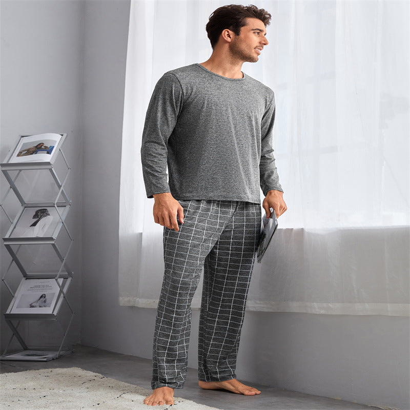 Thin Section Plaid Loungewear