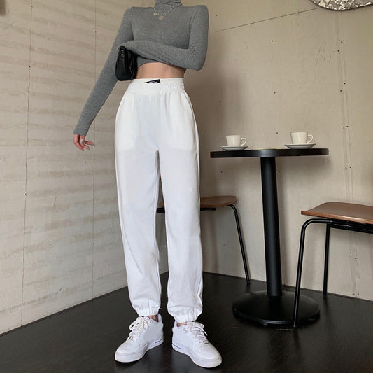 Women’s High Waist Slim Straight Track Pants