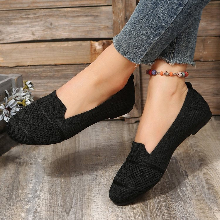 Round Toe Soft Sole Slip On Loafer Ballet Flats