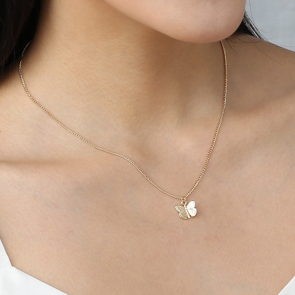 Small Butterfly Pendant Necklaces