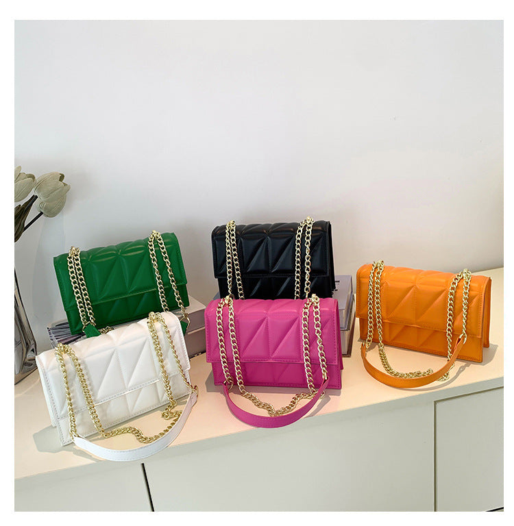 Square Chain Crossbody Flap Bags
